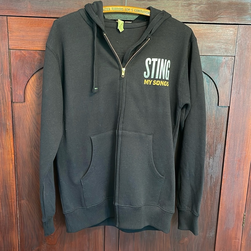 New, Official Sting My Songs Tour Merch Zip Hoodie Medium